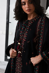 BATIK-3PC DHANAK EMBROIDERED SHIRT WITH DHANAK EMBROIDERED SHAWL AND TROUSER-ADR-4340