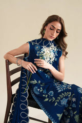 ZAIB-3PC LAWN EMBROIDERED SHIRT WITH CHIFFON EMB DUPATTA AND EMB TROUSER-ADR-4919