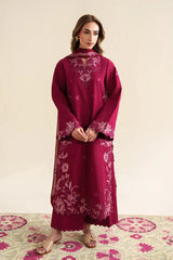 ZAIB-3PC LAWN EMBROIDERED SHIRT WITH CHIFFON EMB DUPATTA AND TROUSER-ADR-4920