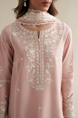 ZAIB-3PC LAWN EMBROIDERED SHIRT WITH CHIFFON EMB DUPATTA AND TROUSER-ADR-4915