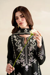 ZAIB-3PC LAWN EMBROIDERED SHIRT WITH KHADDI NET EMB DUPATTA AND TROUSER-ADR-4923