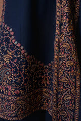 ZAIB-3PC DHANAK EMBROIDERED SHIRT WITH DHANAK EMBROIDERED SHAWL AND TROUSER-ADR-5022