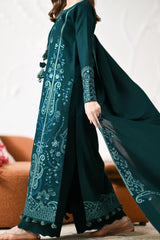 ZAIB-3PC KARANDI EMBROIDERED SHIRT WITH KARANDI EMBROIDERED SHAWL AND TROUSER -ADR-5304