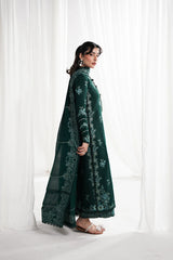 GARNET-3PC DHANAK EMBROIDERED SHIRT WITH DHANAK EMB SHAWL AND TROUSER-ADR-4318