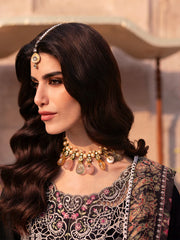 MAHNUR-3PC LAWN LASER WORK EMBROIDERED SHIRT WITH CHIFFON PRINTED EMBROIDERED DUPATTA AND TROUSER-ADR-4772