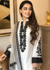 MAHEEN GHANI-3PC DHANAK EMBROIDERED WITH ORGANZA EMBROIDERED DUPPATTA-ADR-3137