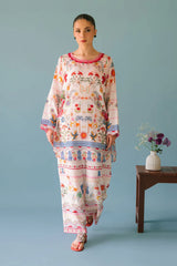 ADORE-2PC SHAMOZE SILK PRINTED SHIRT & SHAMOZE SILK PRINTED TROUSER-ADR-2006