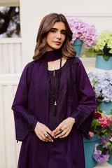 BATIK-3PC DHANAK EMBROIDERED SHIRT WITH CHIFFON EMBROIDERED DUPATTA AND EMB TROUSER -ADR-5170