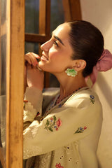 CRIMSON-3PC LAWN EMBROIDERED SHIRT WITH KHAADI NET EMBROIDERED DUPATTA AND TROUSER-ADR-4634