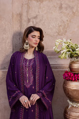 BATIK-3PIECE LAWN SEQUIN EMBROIDERED SHIRT WITH CHIFFON EMBROIDERED DUPATTA AND TROUSER-ADR-4859
