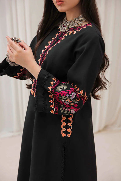 MUSHQ-2PC DHANAK EMBROIDERED SHIRT & EMBROIDERED TROUSER-ADR-112