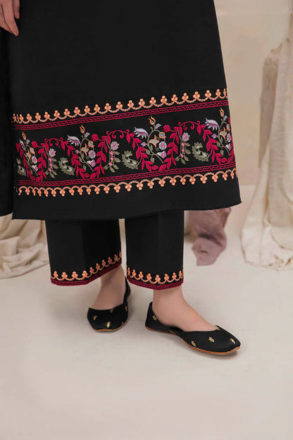 MUSHQ-2PC DHANAK EMBROIDERED SHIRT & EMBROIDERED TROUSER-ADR-112