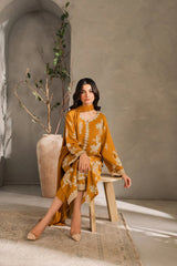 MIRANA-3PC DHANAK EMBROIDERED SHIRT WITH BAMBER CHIFFON DUPATTA AND TROUSER-ADR-4288