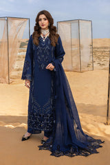RANG RASIYA-3PC LAWN LASERCUTWORK EMBROIDERED SHIRT WITH KHAADI NET EMBROIDERED DUPATTA AND TROUSER -ADR-4773