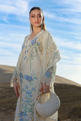 RANG RASIYA-3PC DHANAK CHIKANKAARI EMBROIDERED SHIRT WITH KHADDI NET EMBROIDERED DUPATTA AND TROUSER-ADR-5260