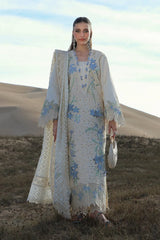 RANG RASIYA-3PC DHANAK CHIKANKAARI EMBROIDERED SHIRT WITH KHADDI NET EMBROIDERED DUPATTA AND TROUSER-ADR-5260