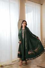 BATIK-3PC DHANAK EMBROIDERED SHIRT WITH DHANAK EMBROIDERED SHAWL AND TROUSER-ADR-4422