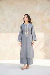 HANA- 2PC LAWN EMBROIDERED SHIRT AND TROUSER-ADR-3456