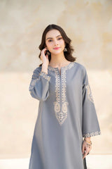 HANA- 2PC LAWN EMBROIDERED SHIRT AND TROUSER-ADR-3456