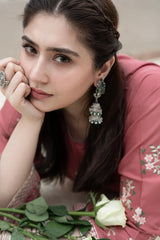 URGE-2PIECE DHANAK EMBROIDERED SHIRT WITH DHANAK EMB TROUSER-ADR-15033