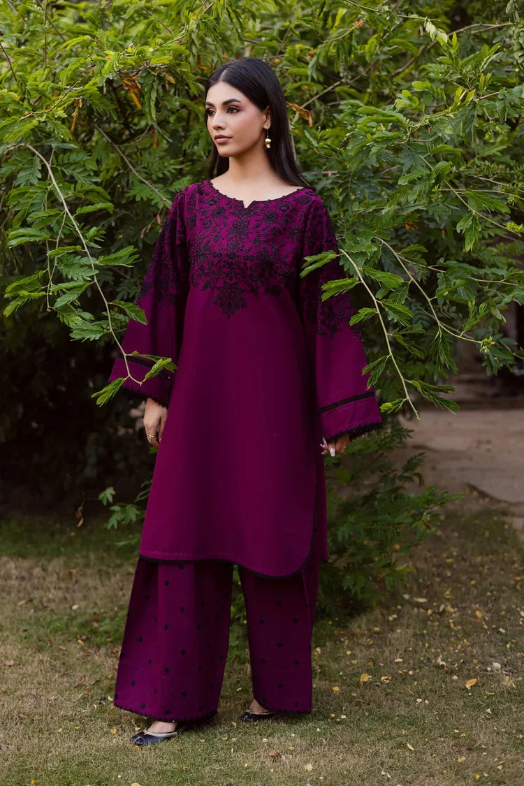 BATIK-2PIECE DHANAK EMBROIDERED SHIRT WITH DHANAK EMBROIDERED TROUSER-ADR-15089