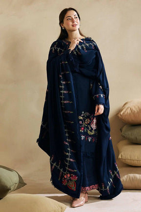 ZARA SHAH JAHAN- 3PC DHANAK EMBROIDERED SHIRT DHANAK EMBROIDERED DUPATTA AND TROUSER-ADR-3142