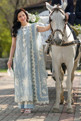 RANG RASIYA-3PC LAWN EMBROIDERED SHIRT WITH CHIFFON PRINTED EMB DUPATTA AND TROUSER-ADR-4882