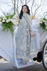 RANG RASIYA-3PC LAWN EMBROIDERED SHIRT WITH CHIFFON PRINTED EMB DUPATTA AND TROUSER-ADR-4882
