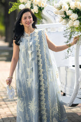 RANG RASIYA-3PC LAWN EMBROIDERED SHIRT WITH CHIFFON PRINTED EMB DUPATTA AND TROUSER-ADR-4882