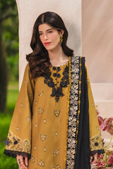 RANG RASIYA-3PC LAWN EMBROIDERED SHIRT WITH SILK PRINTED DUPATTA AND TROUSER-ADR-4911