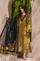 RANG RASIYA-3PC LAWN EMBROIDERED SHIRT WITH SILK PRINTED DUPATTA AND TROUSER-ADR-4911