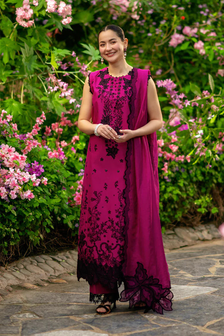 RANG RASIYA-3PC LAWN SEQUIN EMBROIDERED SHIRT WITH KHADDI NET EMB DUPATTA AND EMB TROUSER-ADR-4888