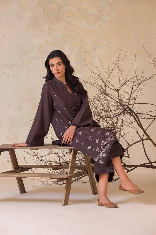 SOBIA NAZIR-2PC LAWN EMBROIDERED SHIRT WITH LAWN EMBROIDERED SLEEVES-ADR-3474