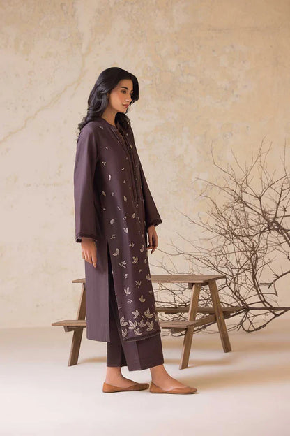 SOBIA NAZIR-2PC LAWN EMBROIDERED SHIRT WITH LAWN EMBROIDERED SLEEVES-ADR-3474