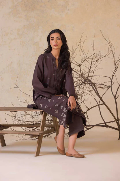 SOBIA NAZIR-2PC LAWN EMBROIDERED SHIRT WITH LAWN EMBROIDERED SLEEVES-ADR-3474