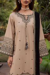 BATIK-3PC LAWN EMBROIDERED SHIRT WITH CHIFFON EMBROIDERED DUPATTA AND EMB TROUSER-ADR-4765