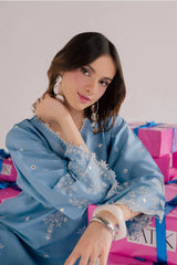 BATIK-2PIECE DHANAK EMBROIDERED SHIRT WITH DHANAK EMB TROUSER-ADR-15005