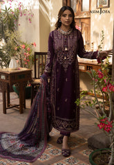 ASIM JOFA-3PC DHANAK EMBROIDRED SHIRT WITH COURTRAI PRINTED SHAWL AND TROUSER-ADR-4252