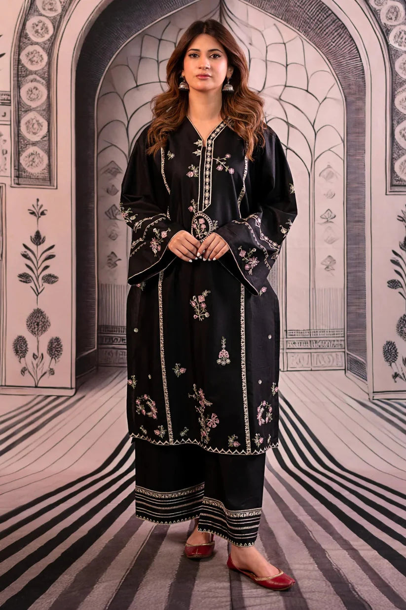 URGE - 2PC LAWN EMBROIDERED SHIRT AND EMBROIDERED TROUSER-ADR-3490