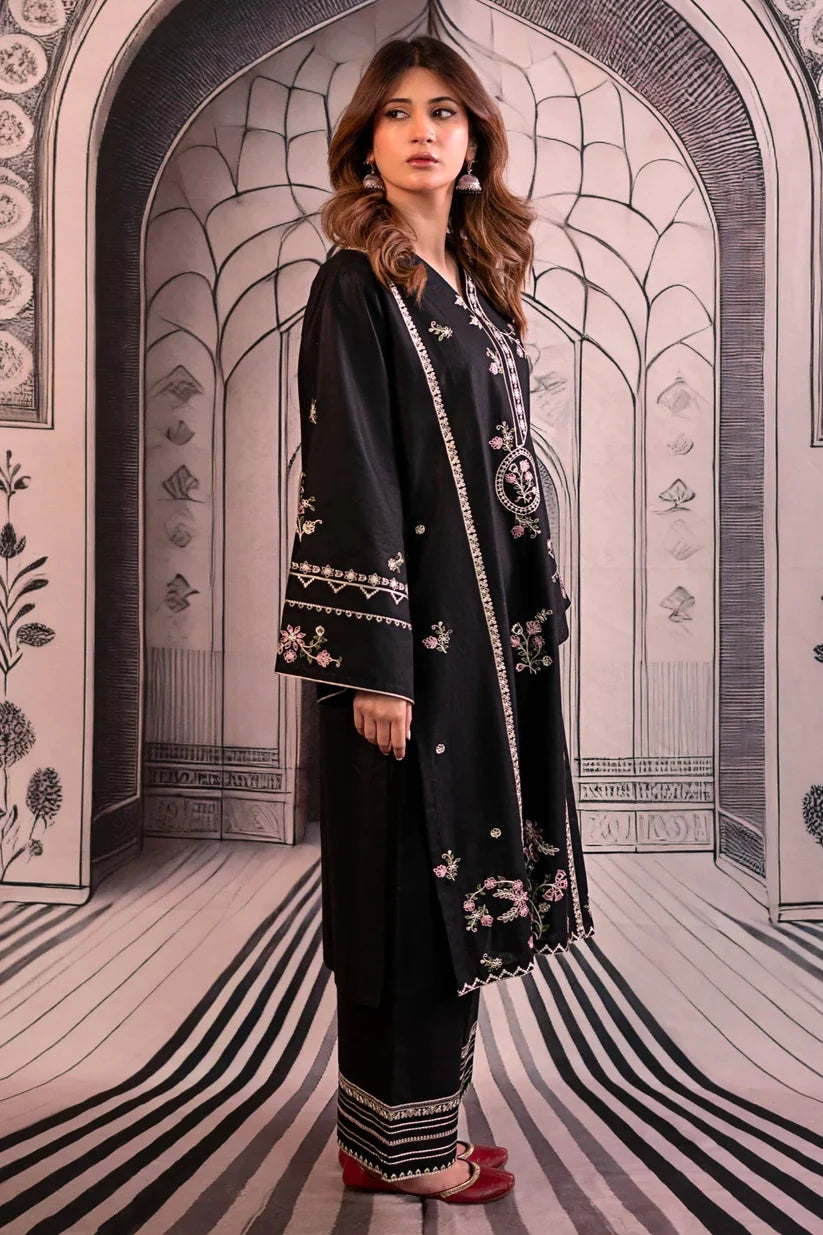 URGE - 2PC LAWN EMBROIDERED SHIRT AND EMBROIDERED TROUSER-ADR-3490