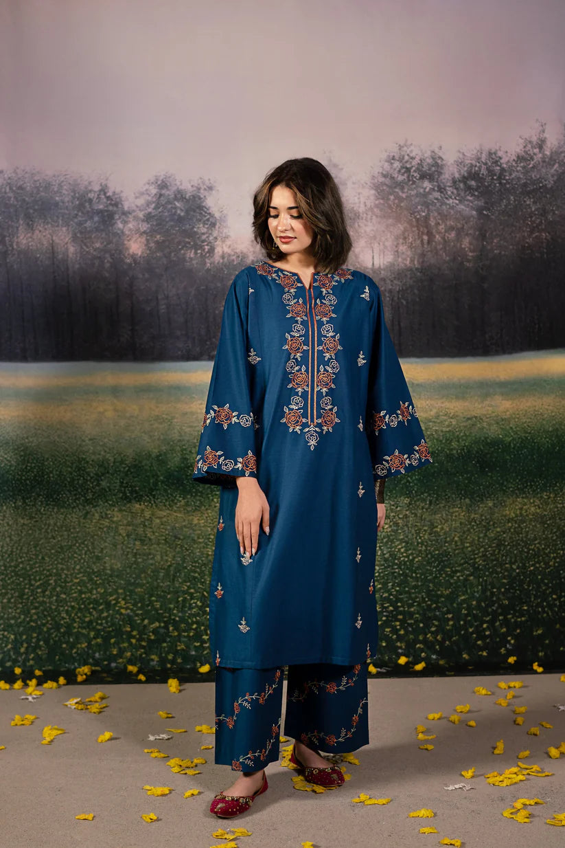 URGE-2PC LAWN EMBROIDRED SHIRT WITH LAWN EMBROIDRED TROUSER-ADR-3483