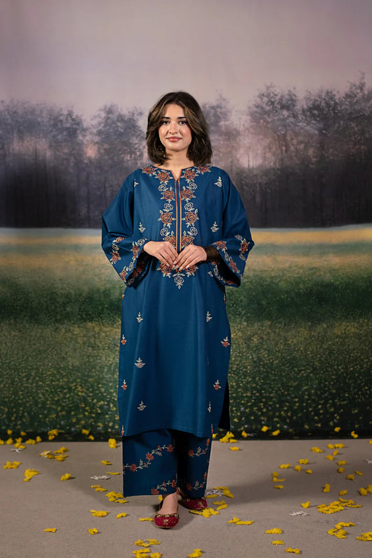 URGE-2PC LAWN EMBROIDRED SHIRT WITH LAWN EMBROIDRED TROUSER-ADR-3483