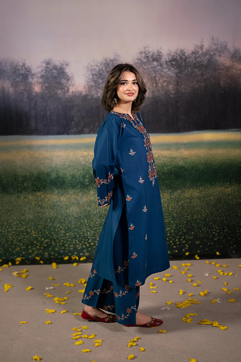 URGE-2PC LAWN EMBROIDRED SHIRT WITH LAWN EMBROIDRED TROUSER-ADR-3483