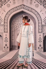 URGE - 3PC LAWN EMBROIDERED SHIRT WITH MONARK PRINTED DUPATTA AND EMB TROUSER -ADR-3758
