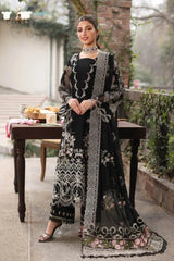 ASIM JOFA-3PC LAWN EMBROIDERED SHIRT WITH CHIFFON EMBROIDERED DUPATTA AND TROUSER -ADR-4633