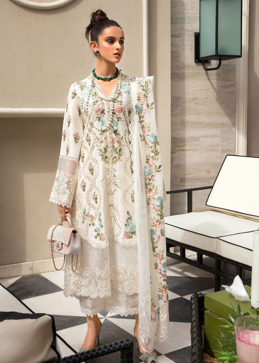 CRIMSON-3PC DHANAK EMBROIDERED WITH CHIFFON EMBROIDERED DUPATTA-ADR-