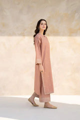 JAZMIN-2PC DHANAK EMBROIDERED SHIRT WITH DHANAK EMBROIDRED TROUSER-ADR-117