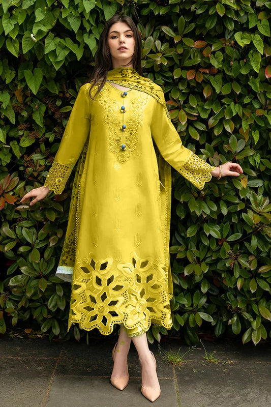 MUSHQ-3PC DHANAK EMBROIDERED SHIRT WITH WOOL PRINTED SHAWL & TROUSER-ADR-1111