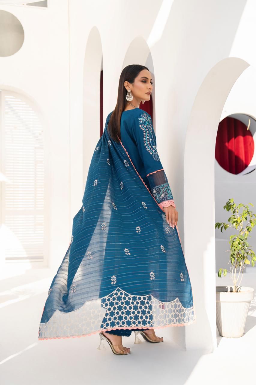 ADORE-3PC LAWN EMBROIDERED SHIRT WITH LAWN EMBROIDERED READY TO WEAR DUPATTA-04
