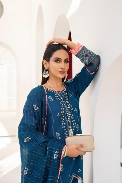 ADORE-3PC LAWN EMBROIDERED SHIRT WITH LAWN EMBROIDERED READY TO WEAR DUPATTA-04
